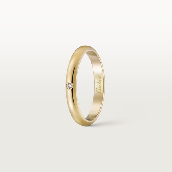 1895 結婚戒指 18K黃金，鑽石