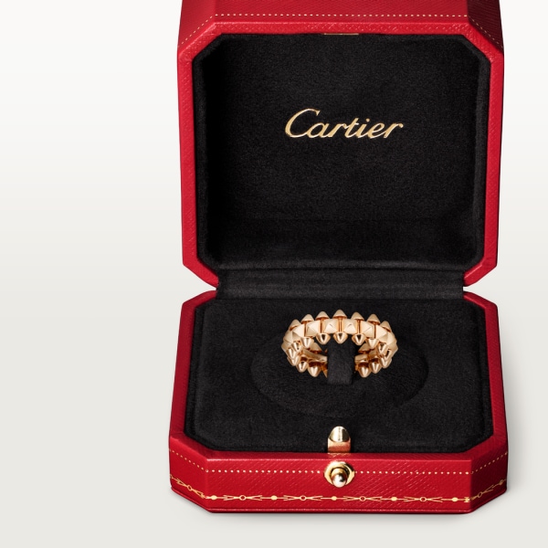 Clash de Cartier 戒指，中型款 18K玫瑰金