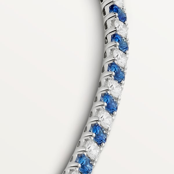 Essential Lines necklace White gold, diamonds, sapphires