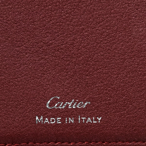 4-Credit Card Holder, Must de Cartier Black calfskin, stainless steel finish