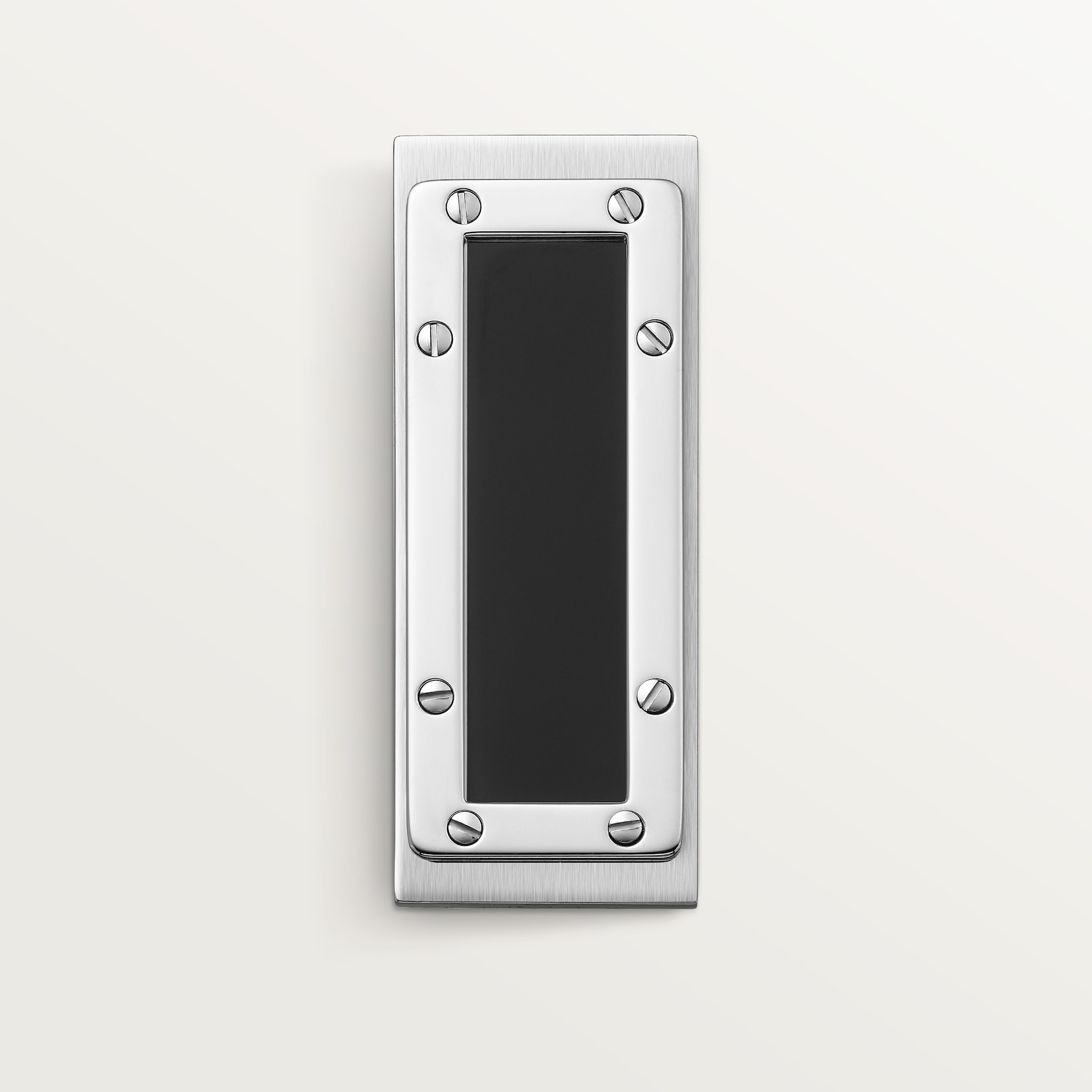 Santos de Cartier money clipStainless steel, black lacquer