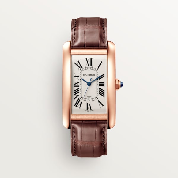 Cartier Mini Baignoire 18K Pink Gold & Diamonds Ladies Watch WB520028