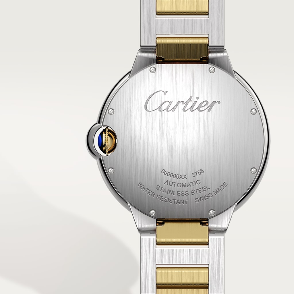 Ballon Bleu de Cartier 腕錶42毫米，自動上鏈機械機芯，18K黃金，精鋼