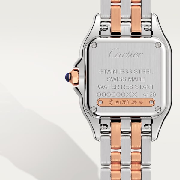 Cartier Tank Solo watch Stainless Steel with Diamonds,Blue Sapphires