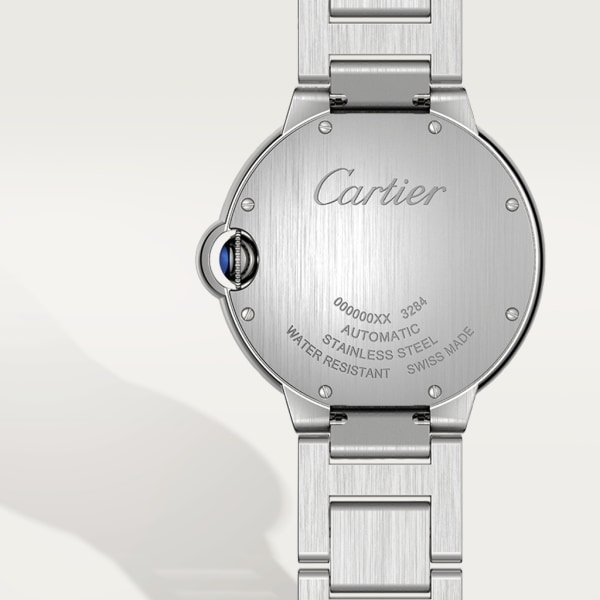 Ballon Bleu de Cartier 腕錶 36毫米，自動上鏈機械機芯，精鋼，鑽石