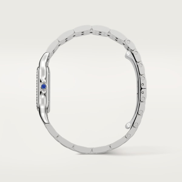 Panthère de Cartier 腕錶 中型款，石英機芯，精鋼，鑽石