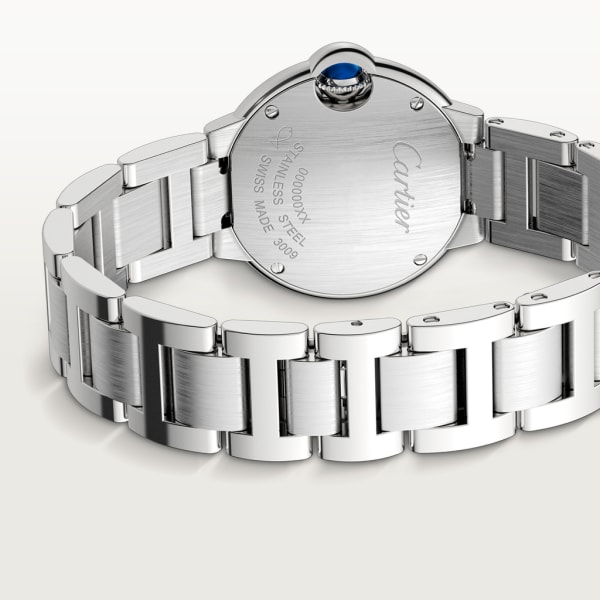 Ballon Bleu de Cartier 腕錶 28毫米，石英機芯，精鋼，鑽石