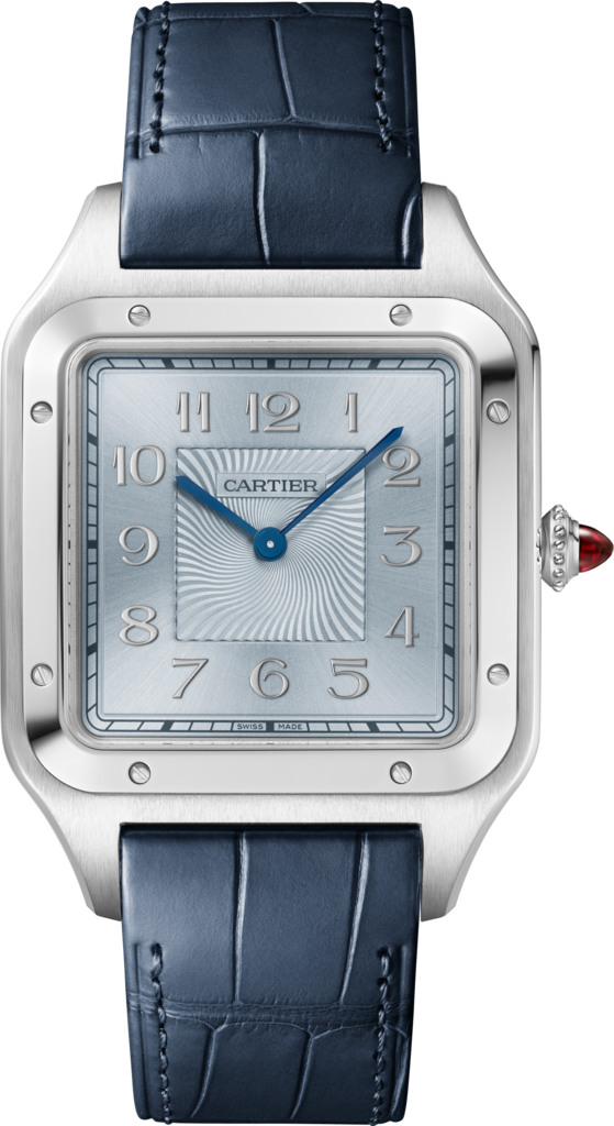 Precious Santos-Dumont boxExtra-large platinum (925/1000) watch and precious Santos-Dumont box, numbered limited edition of 100 pieces