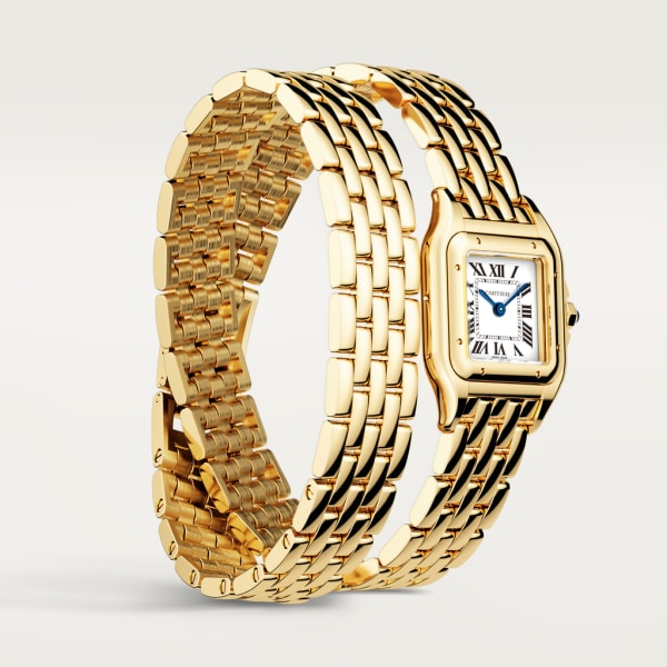 Panthère de Cartier 腕錶 小型款，石英機芯，18K黃金