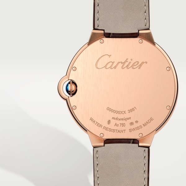 Cartier Calibre de Cartier W2CA0008, Römisch, 2020, Sehr Gut, Gehäuse Stahl, Band: Leder