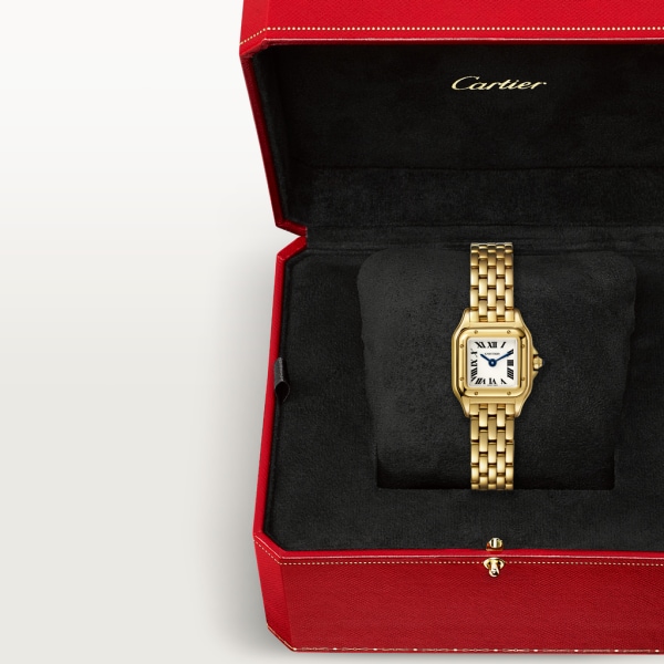 Panthère de Cartier 腕錶 迷你款，石英機芯，18K黃金