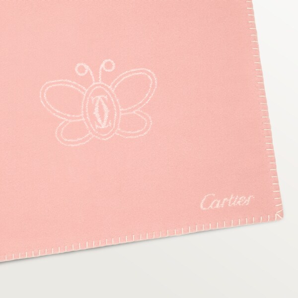 Cartier Baby 蝴蝶圖案毛毯 美利奴羊毛及羊絨