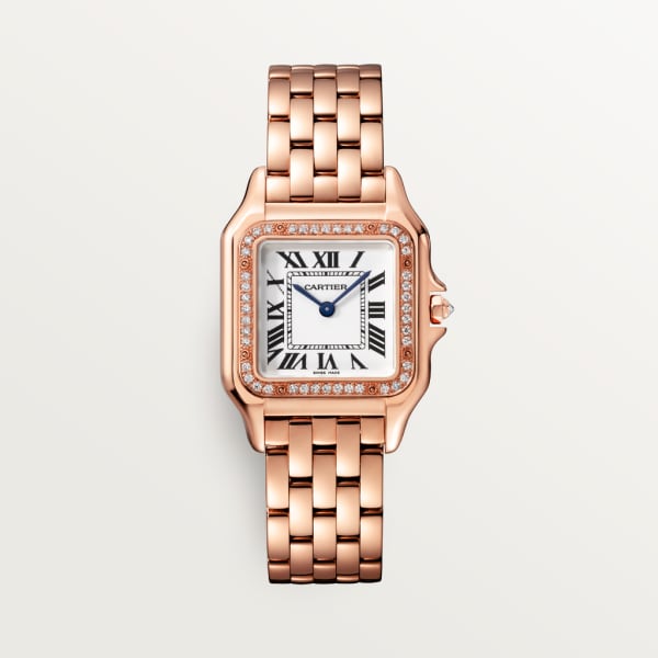 Cartier Tank Francaise Pave Diamond Dial White Gold small model