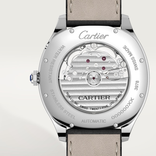 Cartier BALLOON BLEU 33MM SILVER ROMAN DIAL AUTOMATIC WATCH 3489 W/BOX