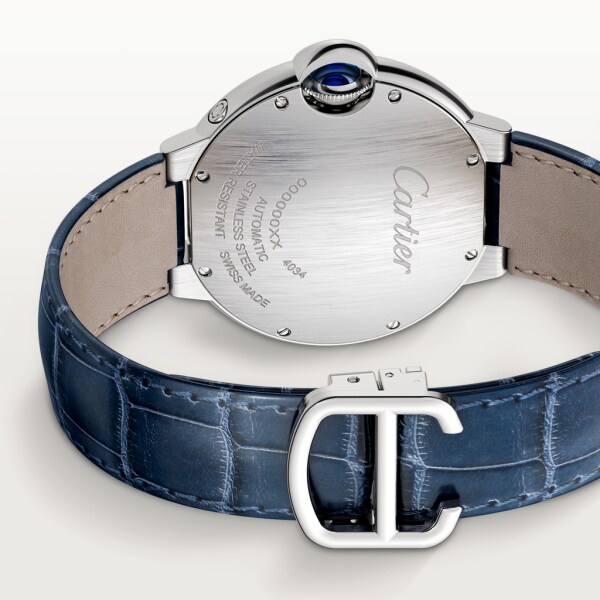 CRWSBB0020 - Ballon Bleu de Cartier 腕錶- 37毫米，自動上鏈機械機芯，精鋼，皮革- Cartier