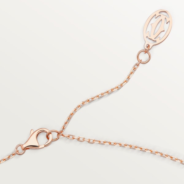 Cartier d'Amour 項鏈，小型款 18K玫瑰金，鑽石