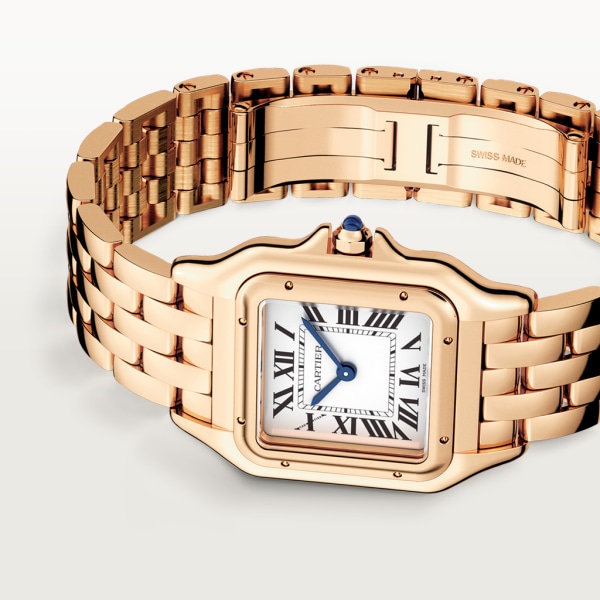 Panthère de Cartier 腕錶 中型款，石英機芯，18K玫瑰金