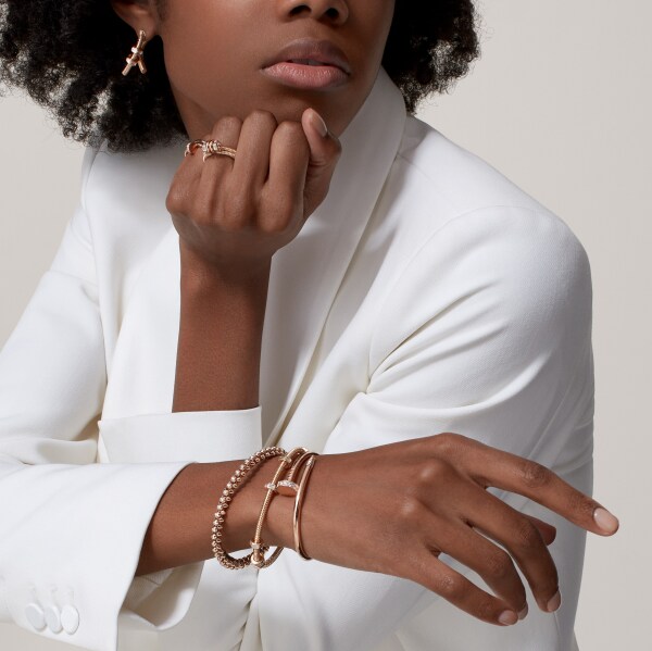 Ecrou de Cartier ring, diamond Rose gold, diamond