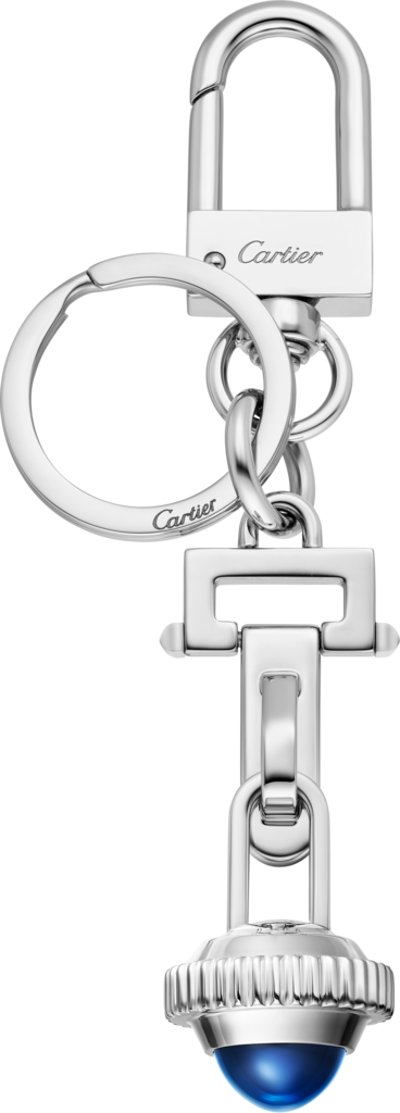 Pasha de Cartier 鑰匙圈鍍鈀飾面金屬，樹脂