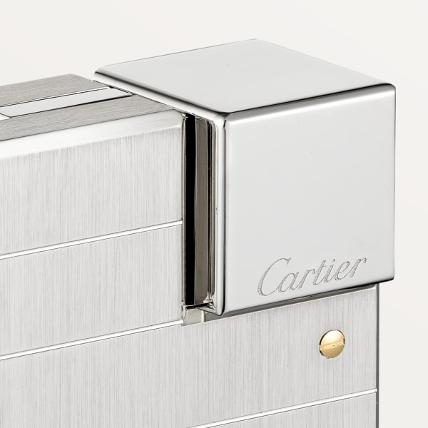 Santos de Cartier lighter Brushed palladium-finish metal with gold-finish screw motif