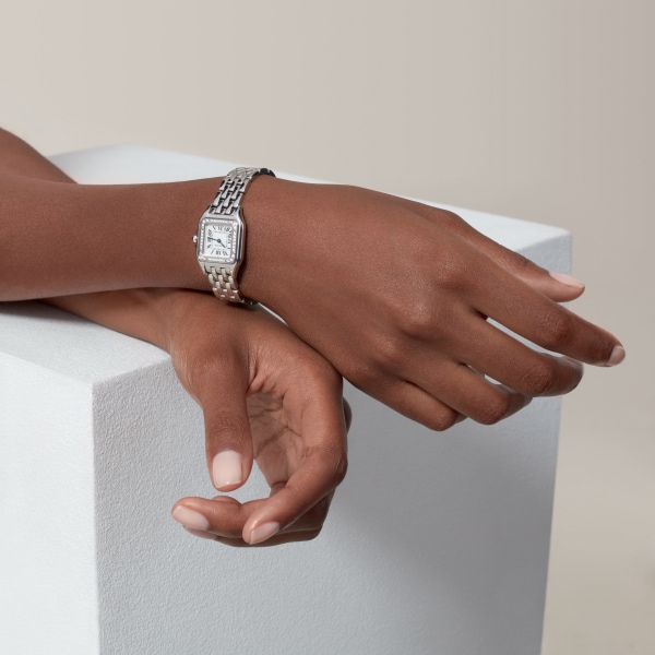 Panthère de Cartier 腕錶，小型款 小型款，石英機芯，精鋼，鑽石