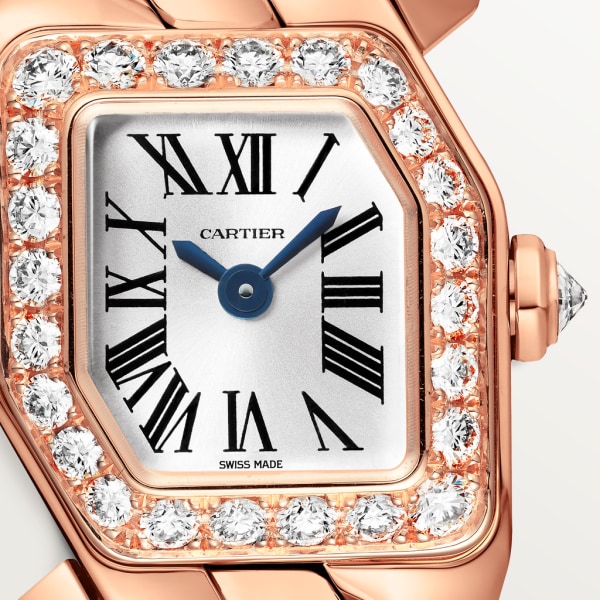 Maillon de Cartier 腕錶 小型款，石英機芯，18K玫瑰金，鑽石
