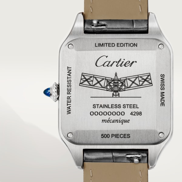 Cartier Santos Galbee Automatique yellow gold 23mm with diamond dial from 1997 with box & papers