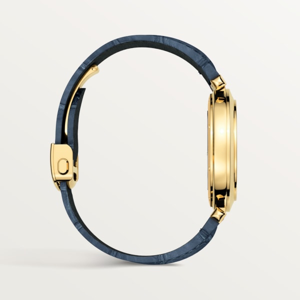 Pasha de Cartier watch 41 mm, automatic movement, yellow gold, 2 interchangeable leather straps