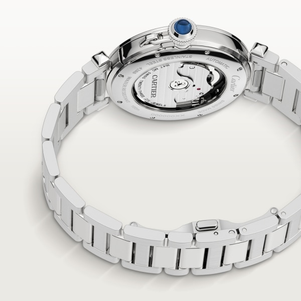 Pasha de Cartier watch 41 mm, automatic movement, steel, interchangeable metal and leather straps