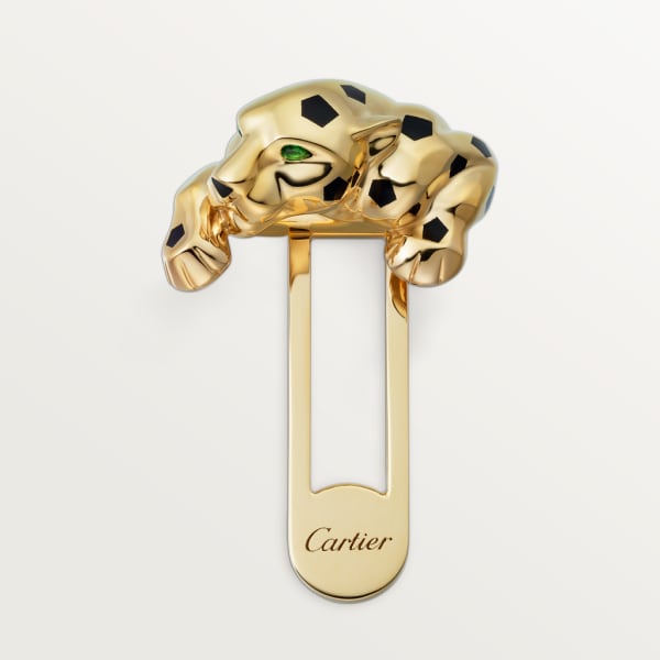 Panthère de Cartier 口袋珠寶 黃金，黑色亮漆