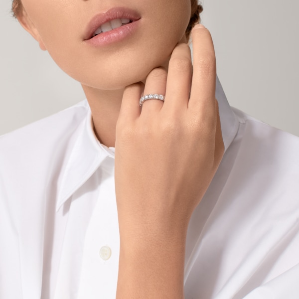 Cartier Destinée 結婚戒指 鉑金，鑽石