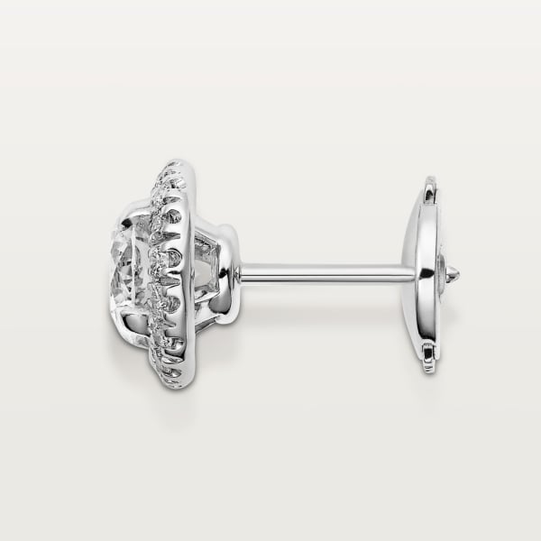 Cartier Destinée 耳環 18K白色黃金，鑽石