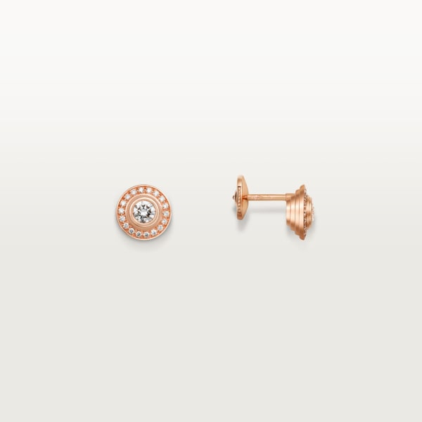 Cartier d'Amour 耳環 18K玫瑰金，鑽石