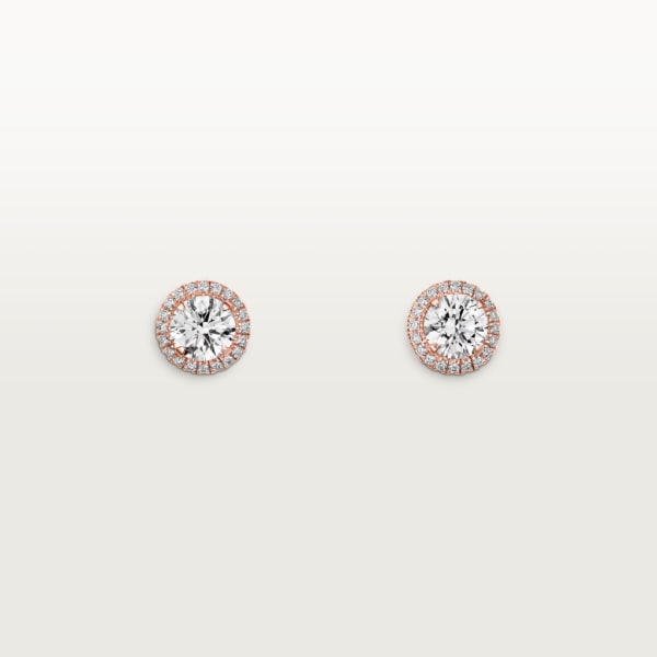 Cartier Destinée 耳環 18K玫瑰金，鑽石