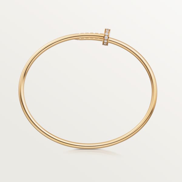 Juste un Clou bracelet, small model Yellow gold, diamonds