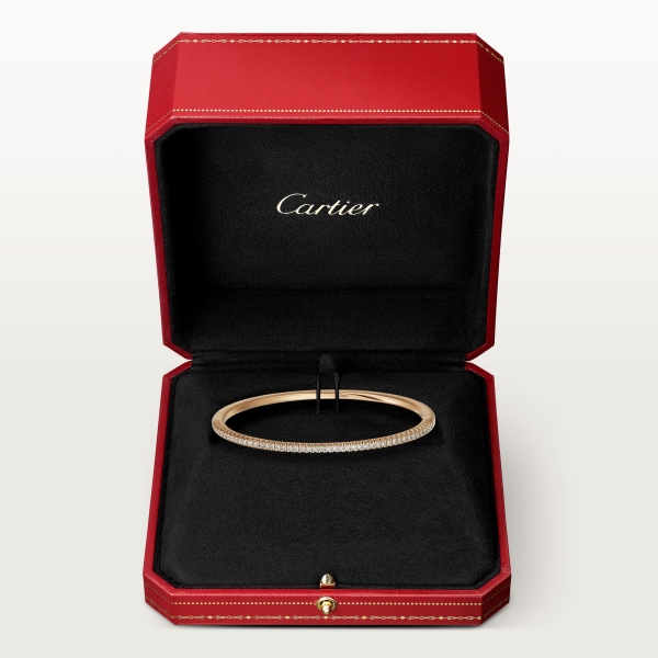 Etincelle de Cartier 手鐲，半鋪鑲鑽石 18K黃金，鑽石