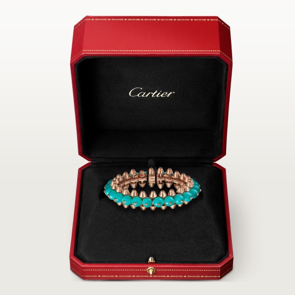 Clash de Cartier 手鐲，特大型款 18K玫瑰金，天河石