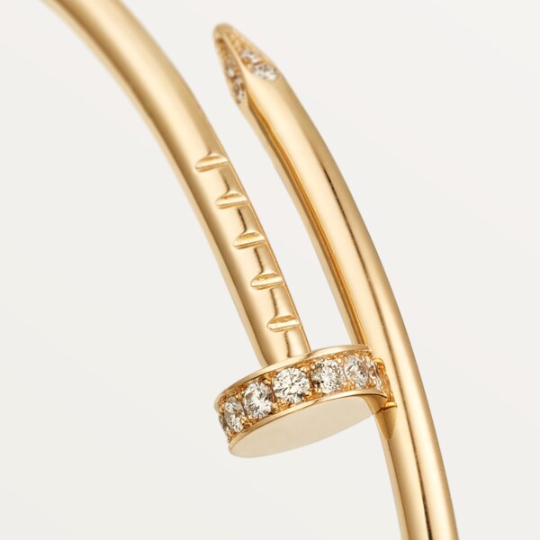 Juste un Clou bracelet SM Yellow gold, diamonds