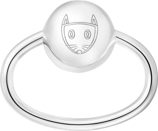 Cartier Baby fox rattle Silver