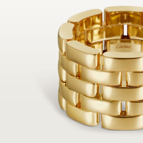 Maillon Panthère 戒指，五行款 18K黃金