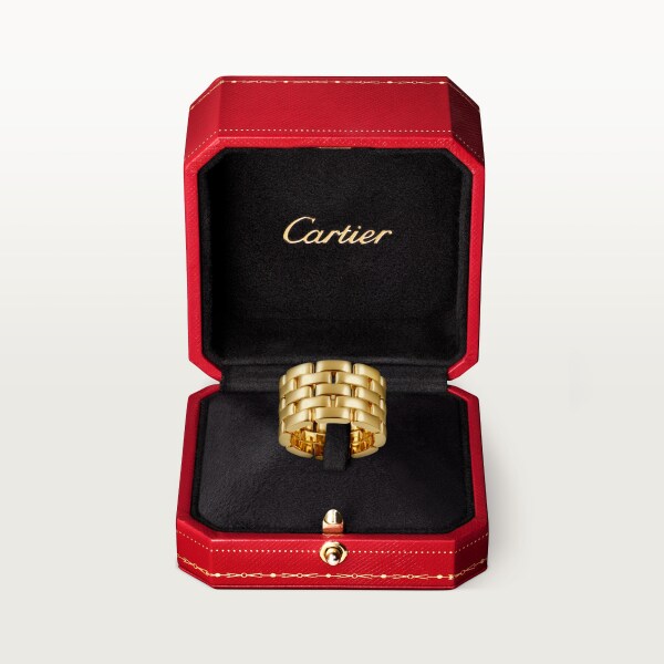 Maillon Panthère 戒指，五行款 18K黃金