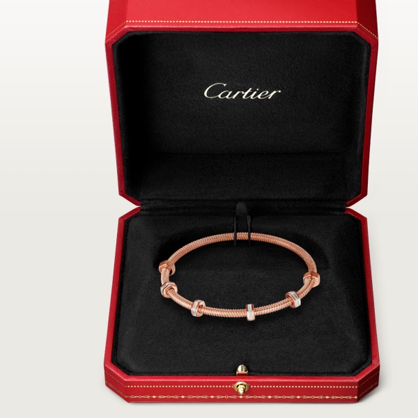 Ecrou de Cartier 手鐲 18K玫瑰金，鑽石