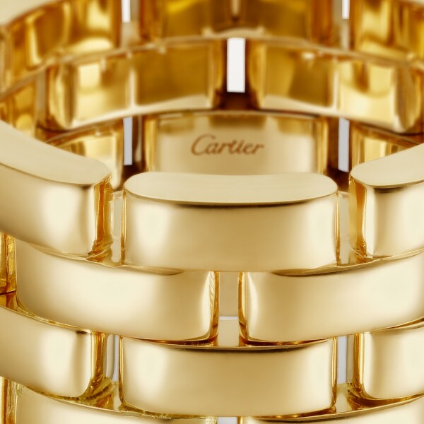 Maillon Panthère 戒指，五行款 18K黃金