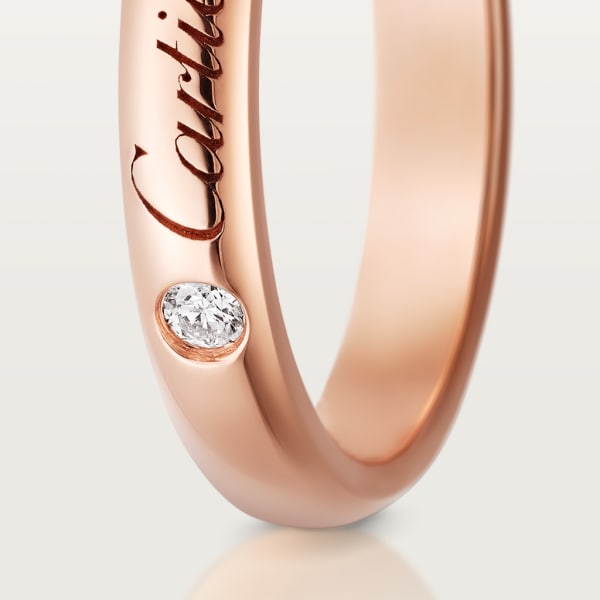 C de Cartier wedding ring Rose gold, diamond