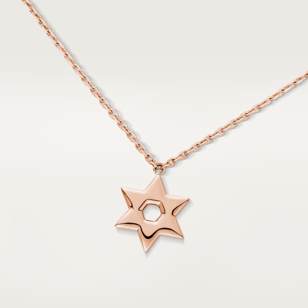 Symbol necklace Rose gold, diamonds
