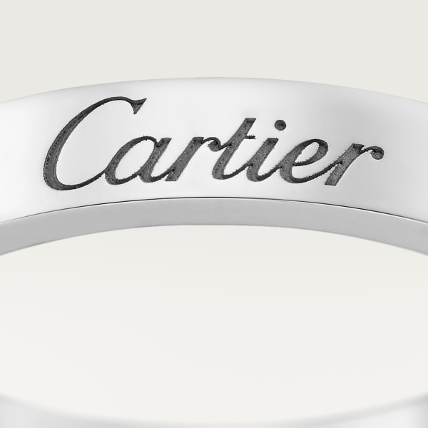 C de Cartier 結婚戒指，寬3毫米 鉑金