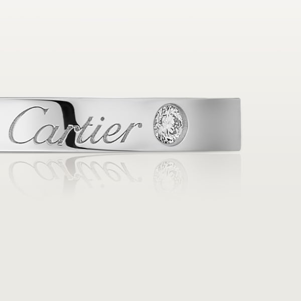 C de Cartier 結婚戒指 鉑金，鑽石