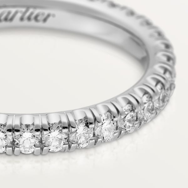 Étincelle de Cartier 結婚戒指 18K白色黃金，鑽石