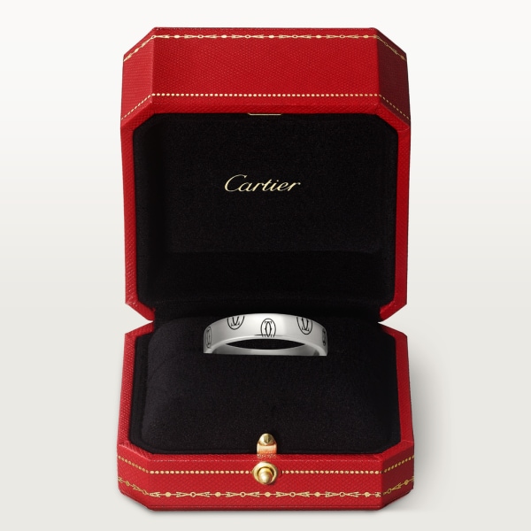 Logo de Cartier 結婚戒指 白色黃金