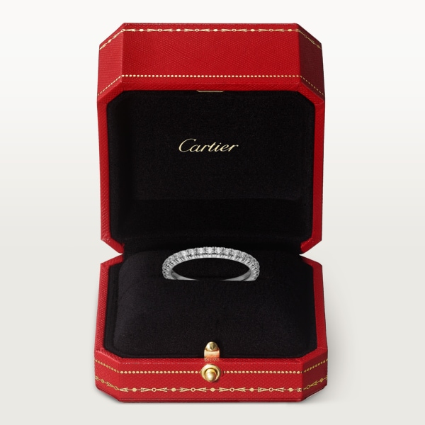 Étincelle de Cartier 結婚戒指 18K白色黃金，鑽石